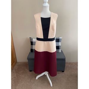 Eloquii Color Block Fit and Flare Dress Size 18